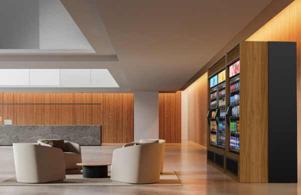 Modern vending solutions in lobby