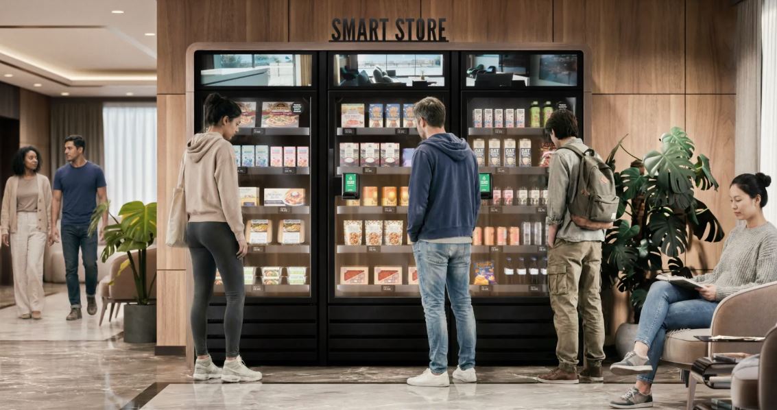Modern vending and micromarket setup